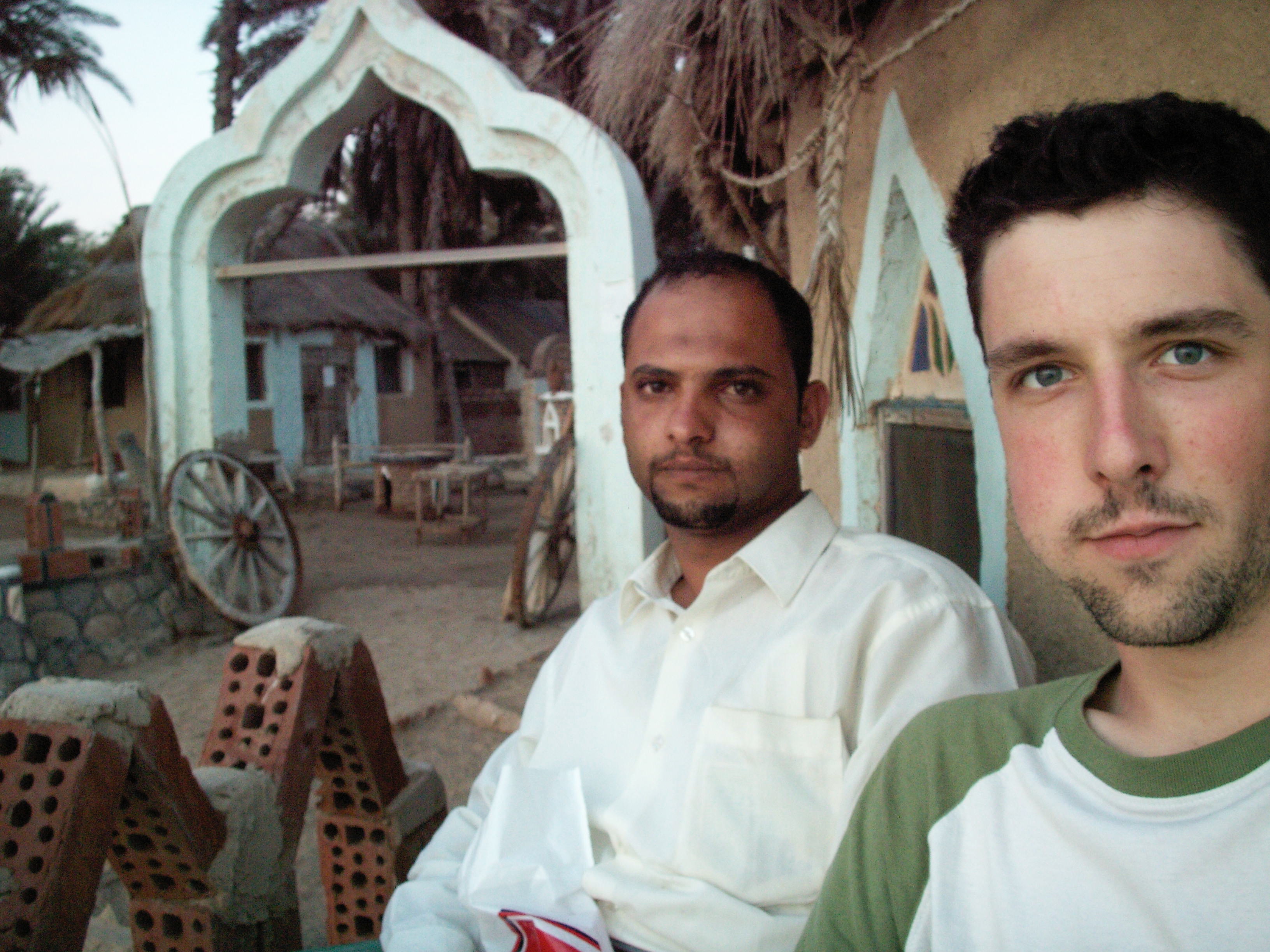 Ziad et moi, le jour de notre notre arrivée à Khokha.