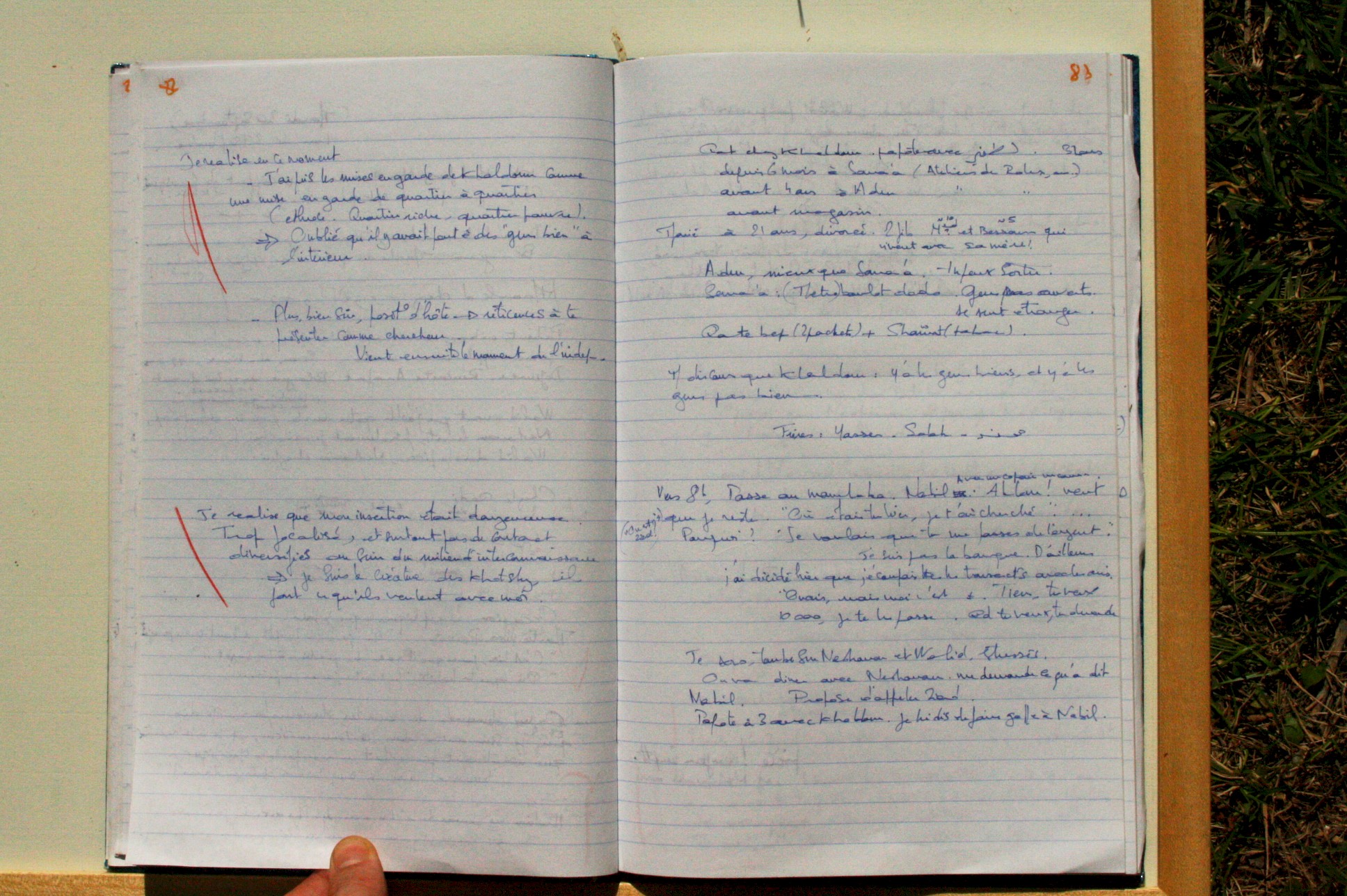 Notes du 29 septembre 2003 (C042).